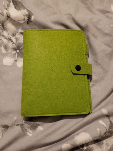 Green Felt A6 Binder