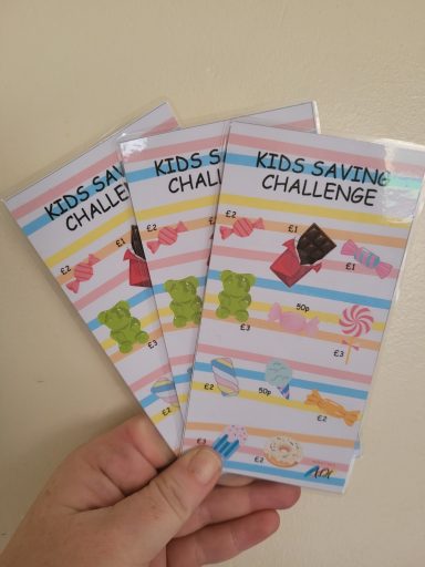 Kids Savings Challenge - £2 Kids / Children Savings Tracker Challenge
