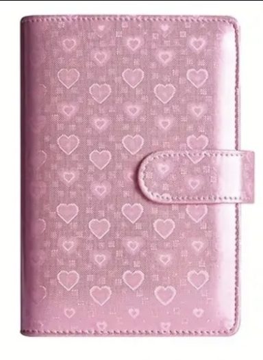 Pink Heart A6 Binder