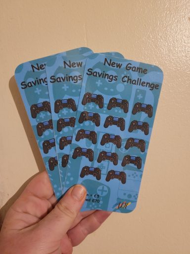 New Game Savings Challenge - £2 New Game Savings Challenge Tracker