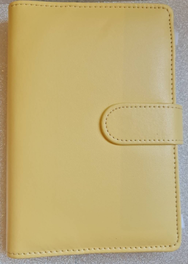 Pastel Yellow A6 Binder