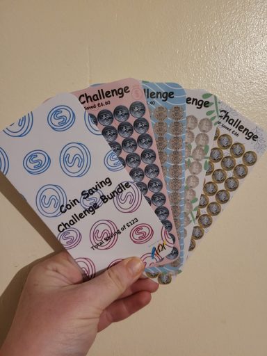 Coin Saving Challenge Bundle - £5 Coin Saving Challenge Bundle Tracker
